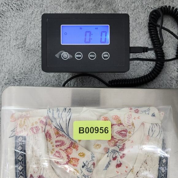 JOLT Top Womens S Cream Floral Crochet Embroidered Trim Sleeveless Halter Tank - Picture 12 of 12